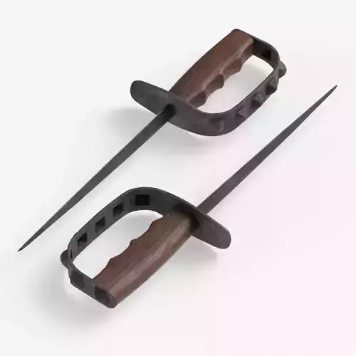 M1917 Trench Knife dirt finish Low-poly 3D model
