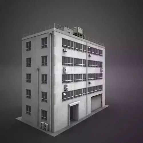 Japan building 13 model in Lightwave 3D