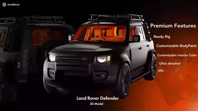 Land Rover Defender with HD Interior