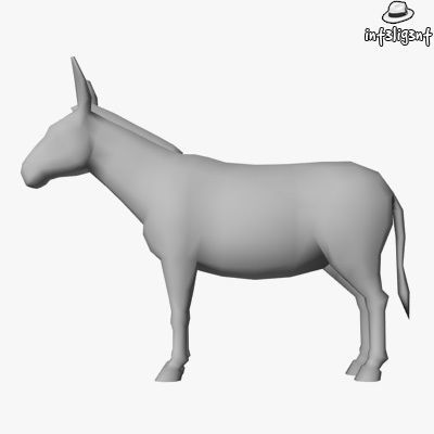 Farm Animals Low-poly 3D model_7