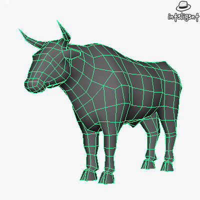 Farm Animals Low-poly 3D model_2