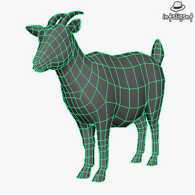 Farm Animals Low-poly 3D model_14