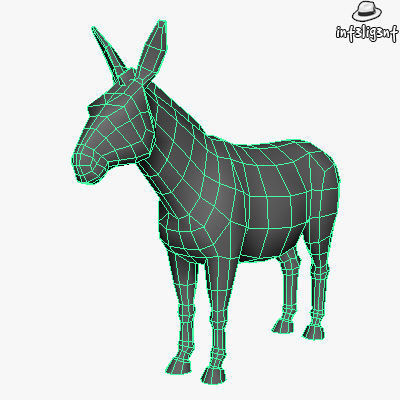 Farm Animals Low-poly 3D model_8