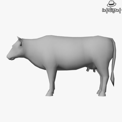 Farm Animals Low-poly 3D model_4