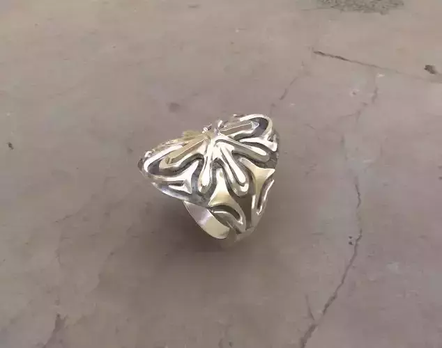 Alien ring 3d model for 3d printing