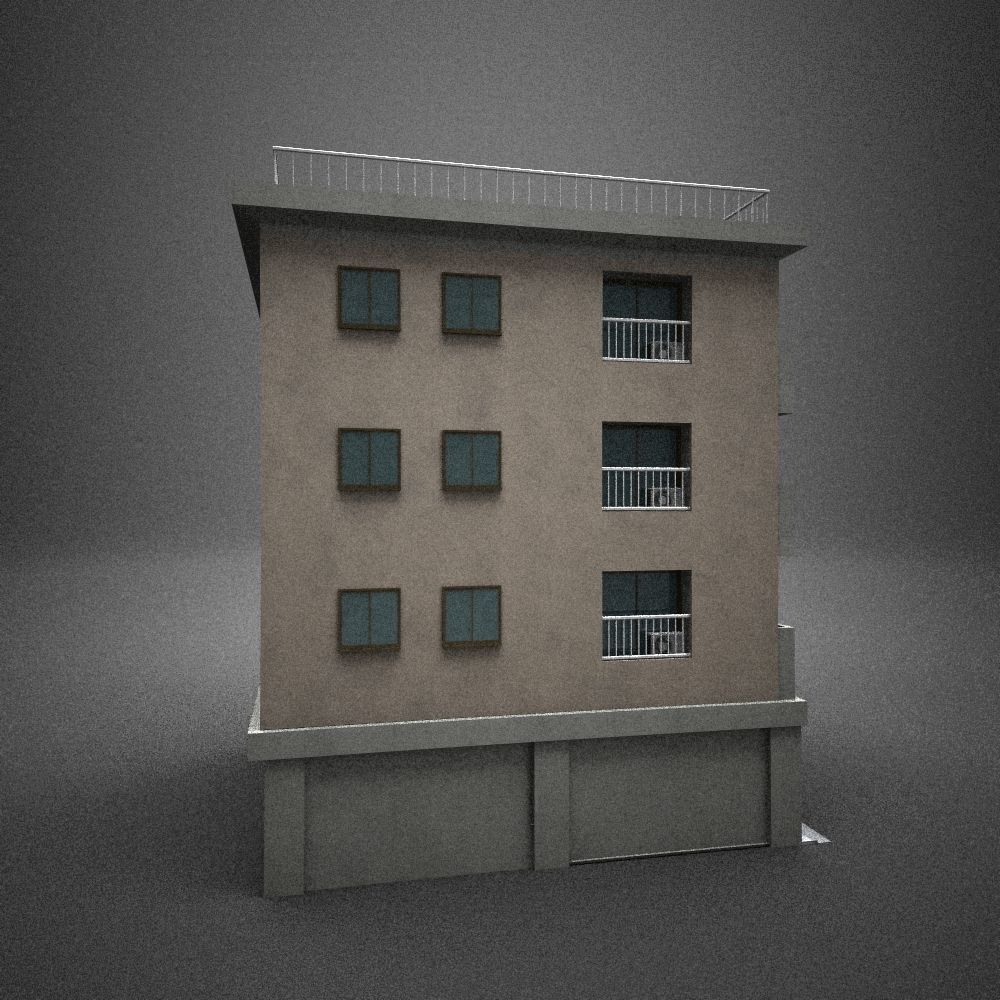 Japan building 14 model in Lightwave 3D 3D model_2