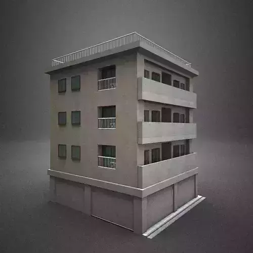Japan building 14 model in Lightwave 3D 3D model