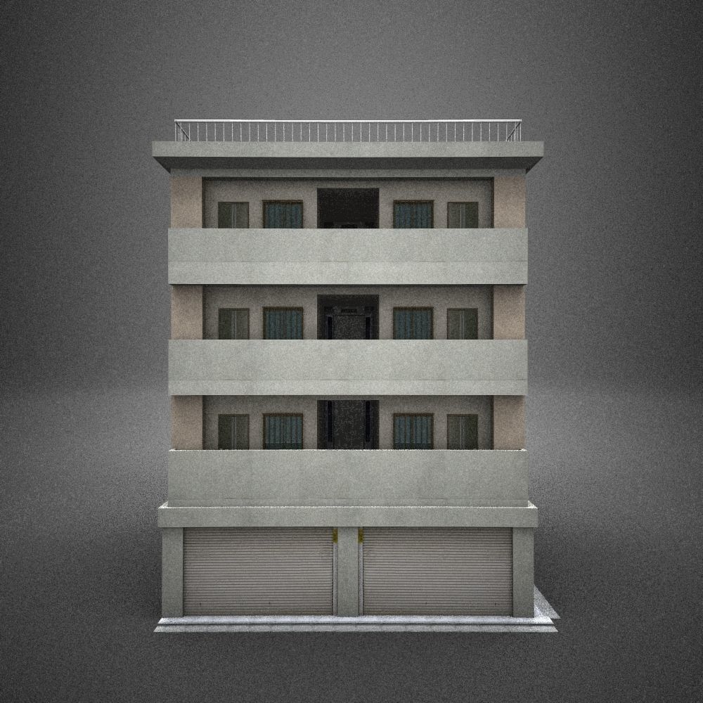 Japan building 14 model in Lightwave 3D 3D model_1
