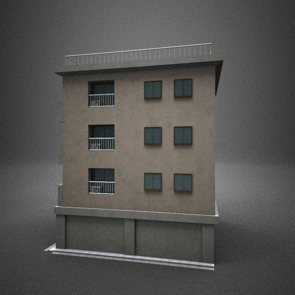Japan building 14 model in Lightwave 3D 3D model_5