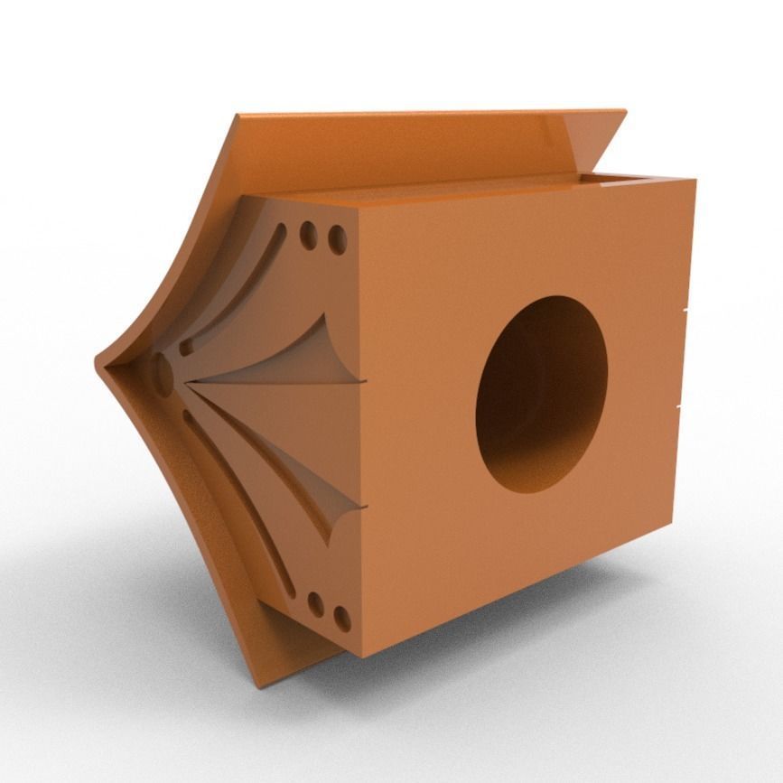 Camper Van Tow Ball Cover Cap Design 4 3D print model_8