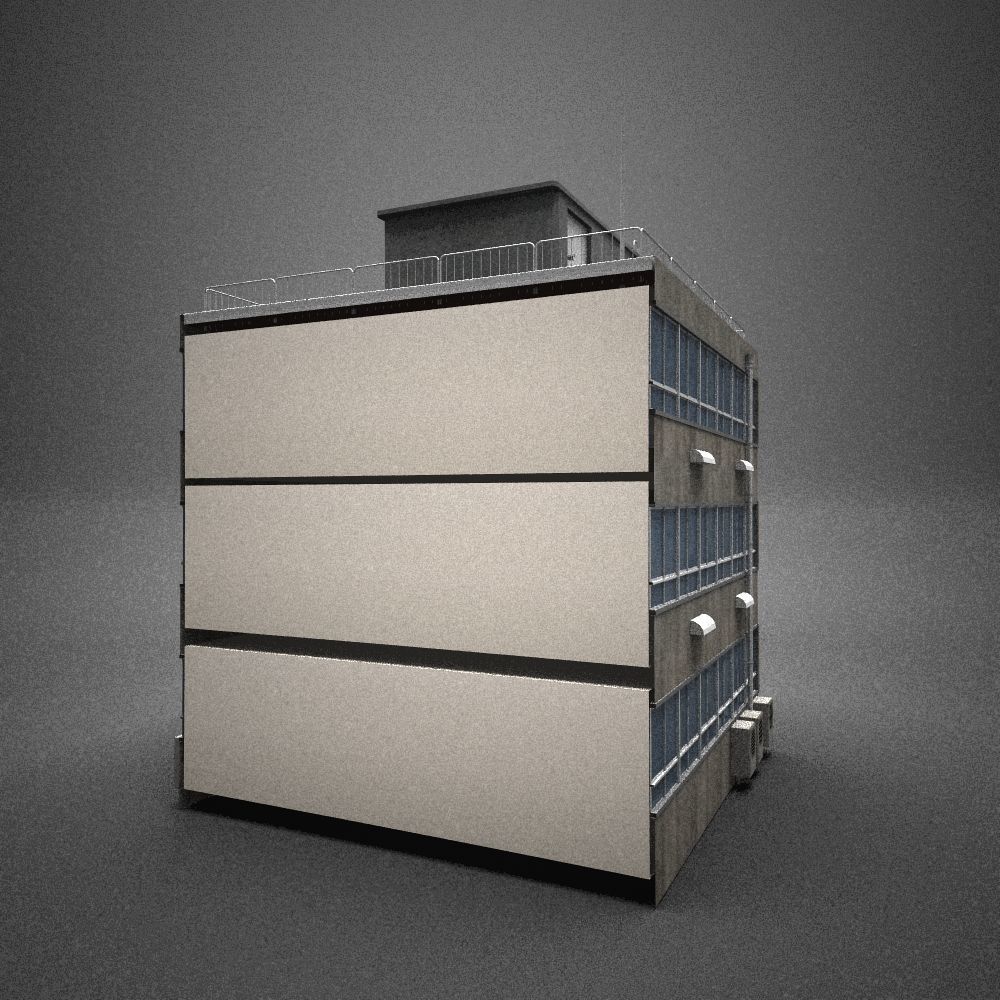 Japan building 15 model in Lightwave 3D 3D model_3