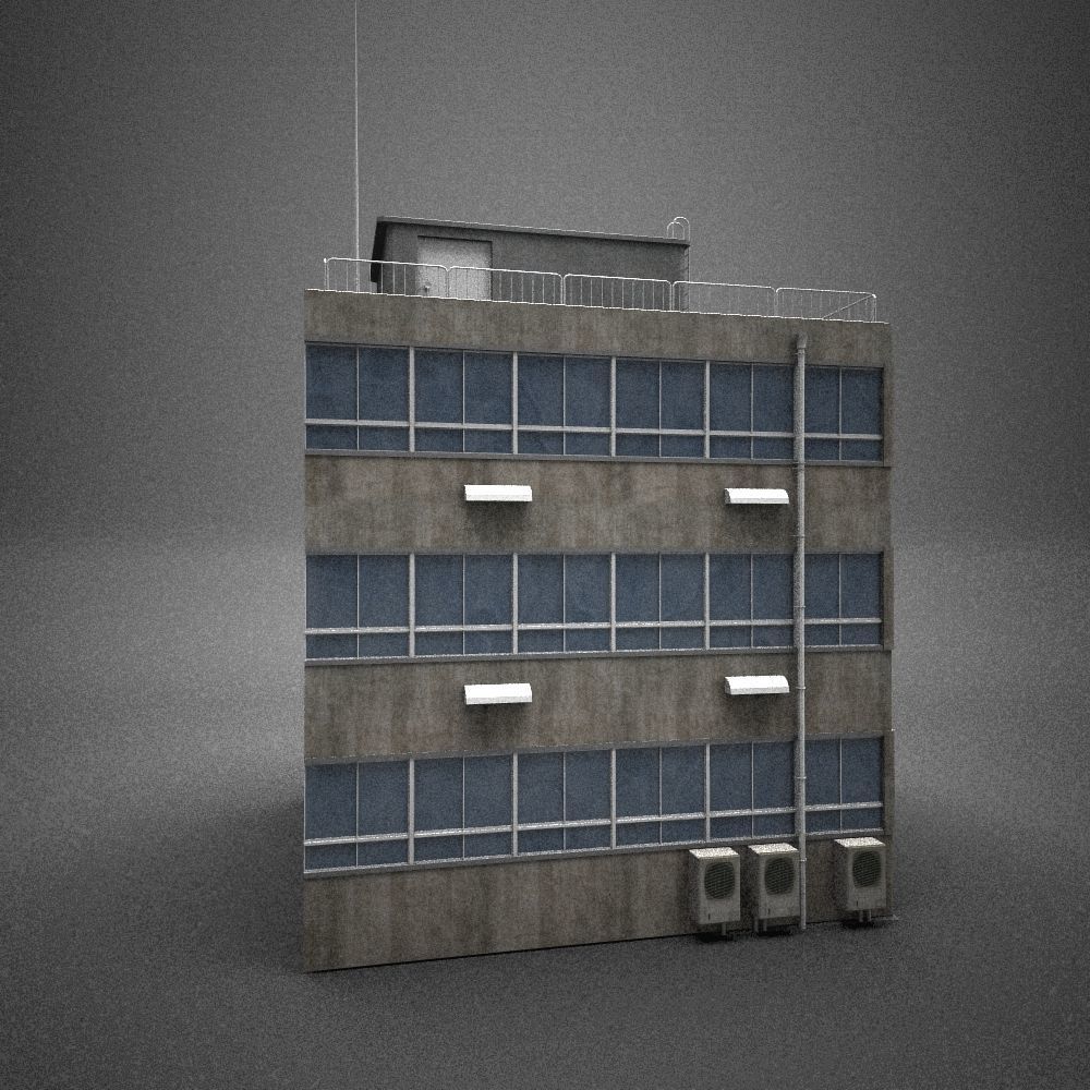 Japan building 15 model in Lightwave 3D 3D model_2
