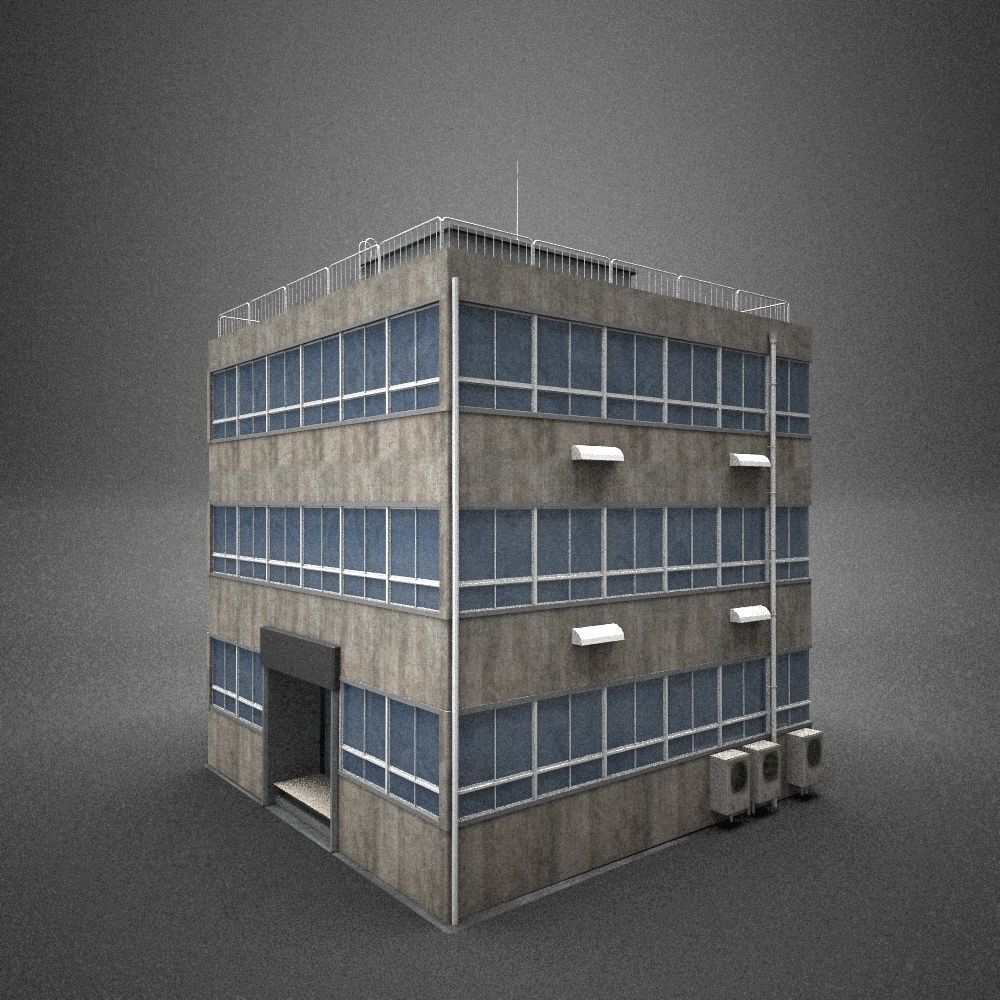 Japan building 15 model in Lightwave 3D 3D model_6