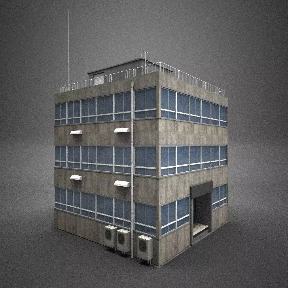 Japan building 15 model in Lightwave 3D 3D model_0