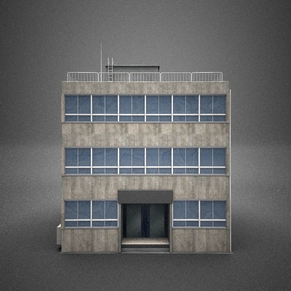 Japan building 15 model in Lightwave 3D 3D model_1