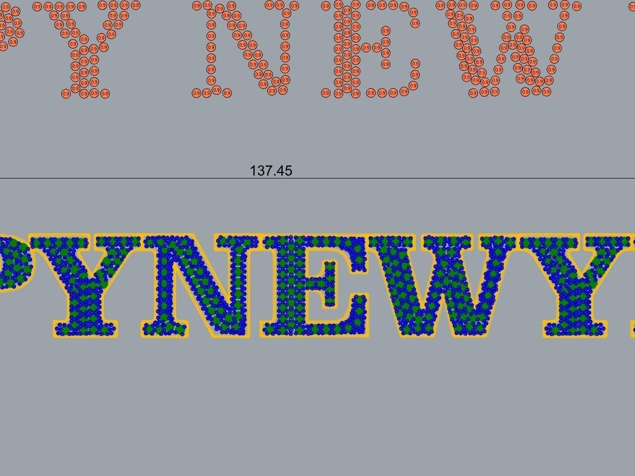 happy new year pendant stl file verified 3D print model_3