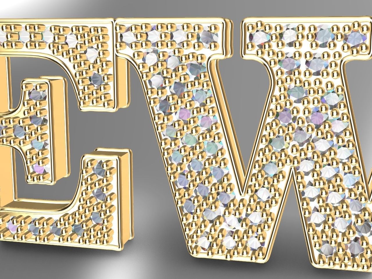 happy new year pendant stl file verified 3D print model_18