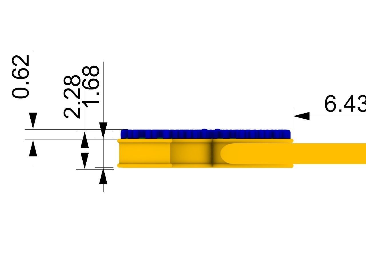 happy new year pendant stl file verified 3D print model_4