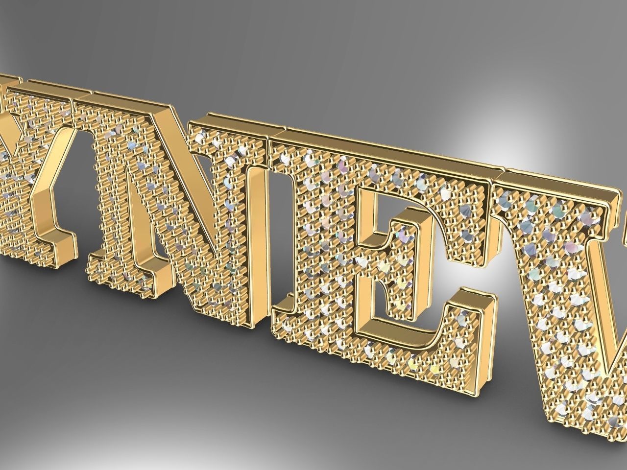 happy new year pendant stl file verified 3D print model_16