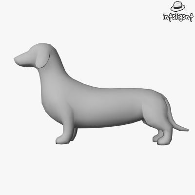Dogs Collection bull terrier Low-poly 3D model_19