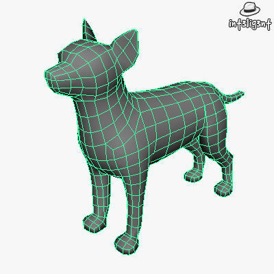 Dogs Collection bull terrier Low-poly 3D model_17