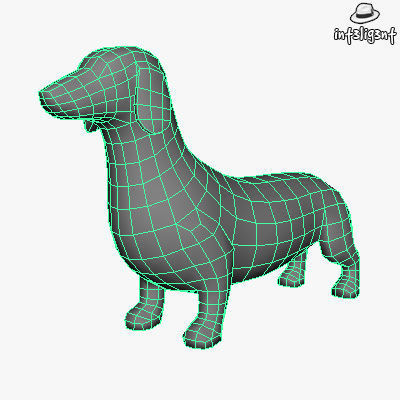 Dogs Collection bull terrier Low-poly 3D model_20