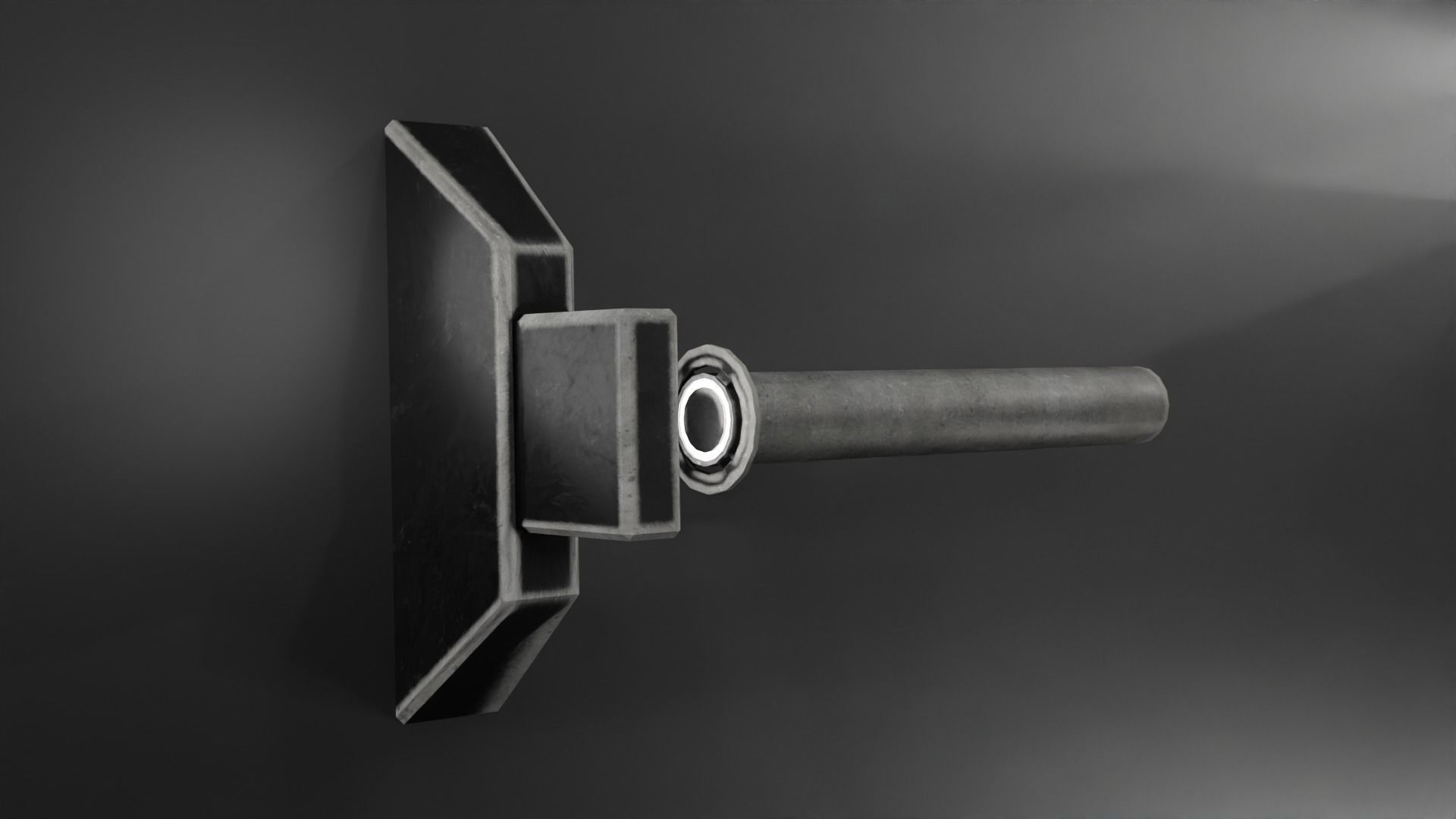 Bathroom sci-fi interior set  Low-poly 3D model_15