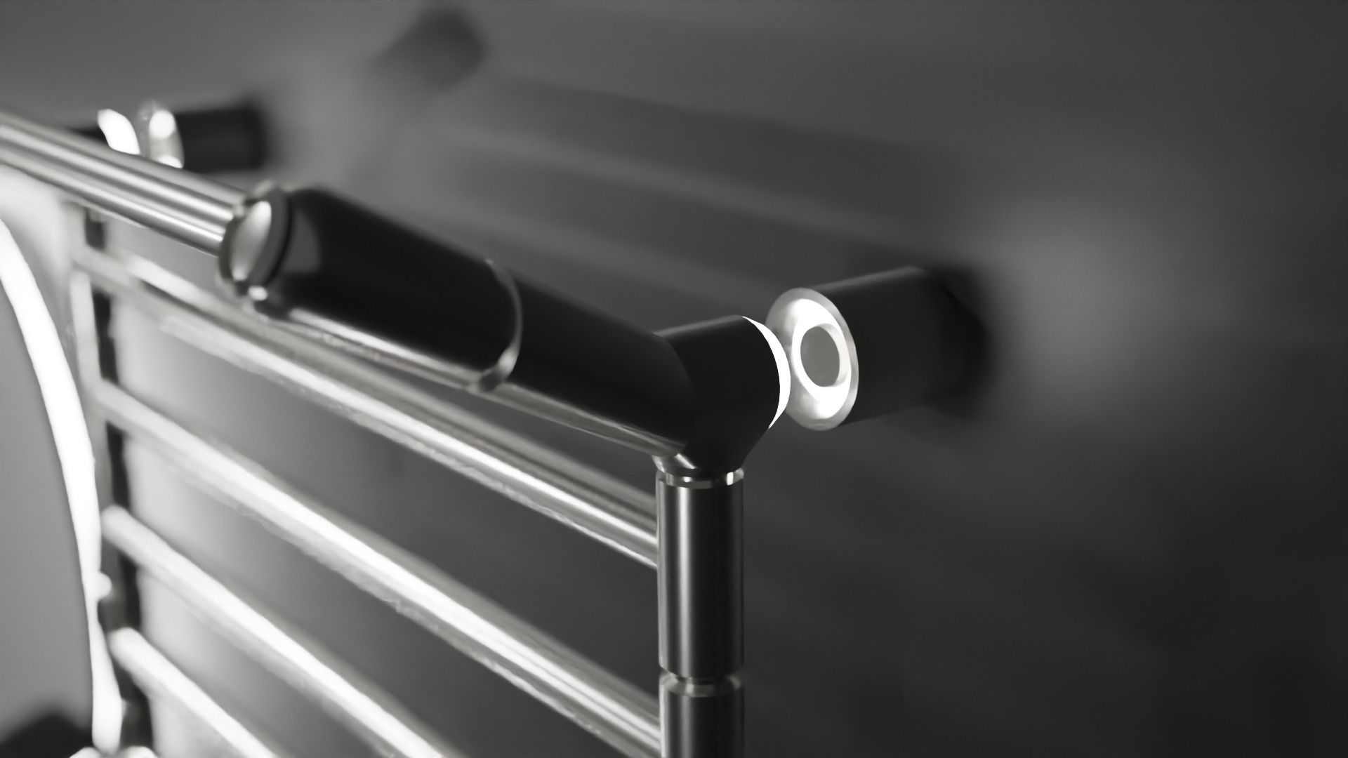 Bathroom sci-fi interior set  Low-poly 3D model_7