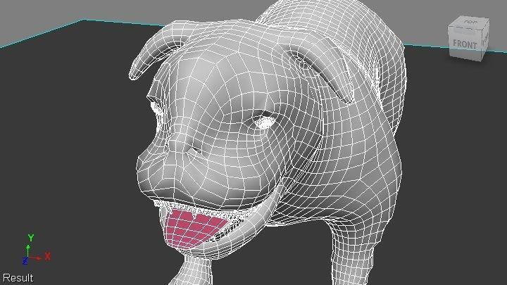 bulldog Low-poly 3D model_13