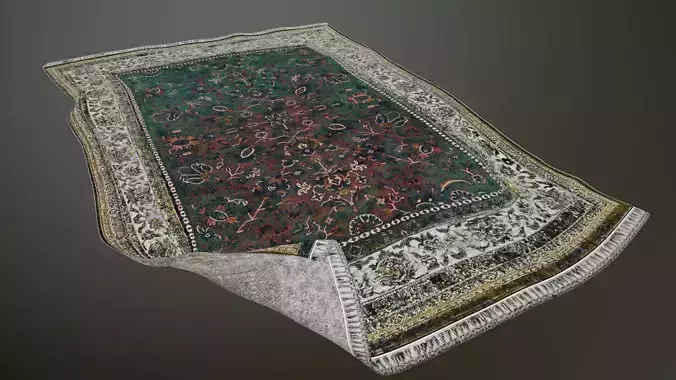 Carpet Rug 3d Model Low-poly 3D model Low-poly 3D model