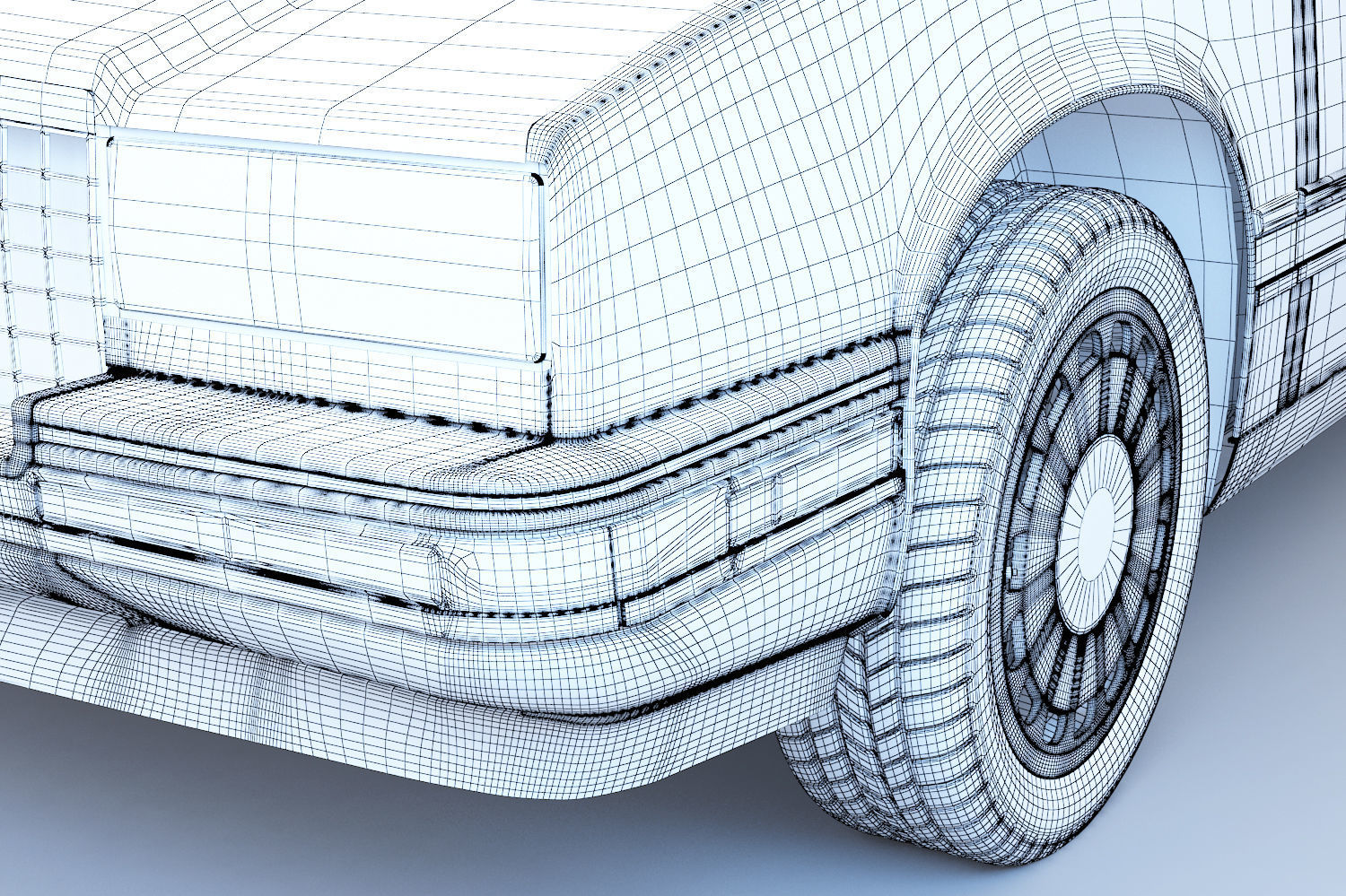 1991 Cadillac Eldorado with interior 3D model_5