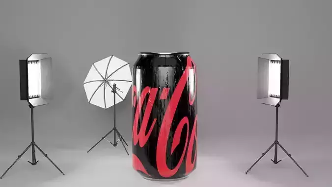 Standard COCA COLA Can 330 ML W Water Droplets