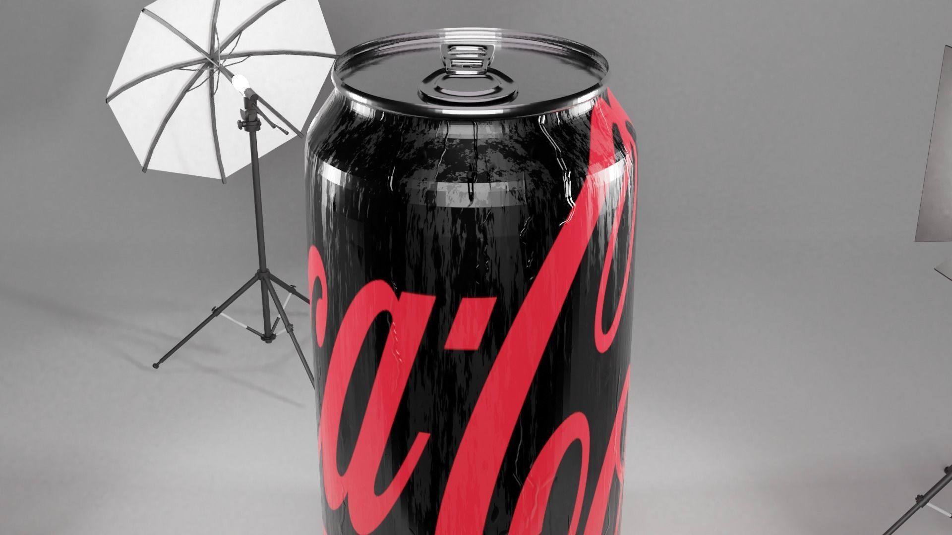 Standard COCA COLA Can 330 ML W Water Droplets 3D model_6