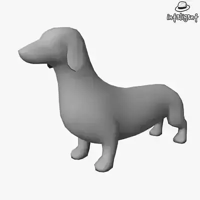 Low Poly Dachshund