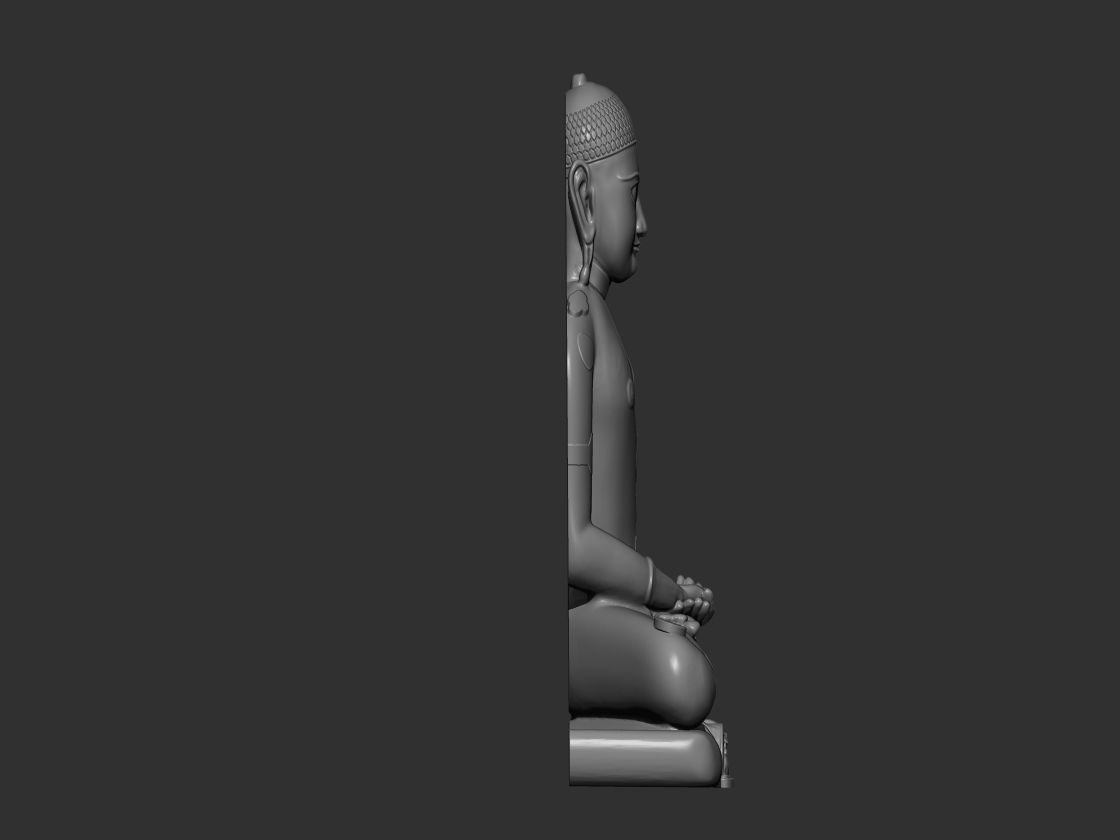 MAHAVIRA VARDHAMANA RELIGIOUS LEADER MONK 3D print model_3