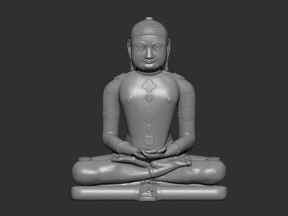 MAHAVIRA VARDHAMANA RELIGIOUS LEADER MONK 3D print model_0