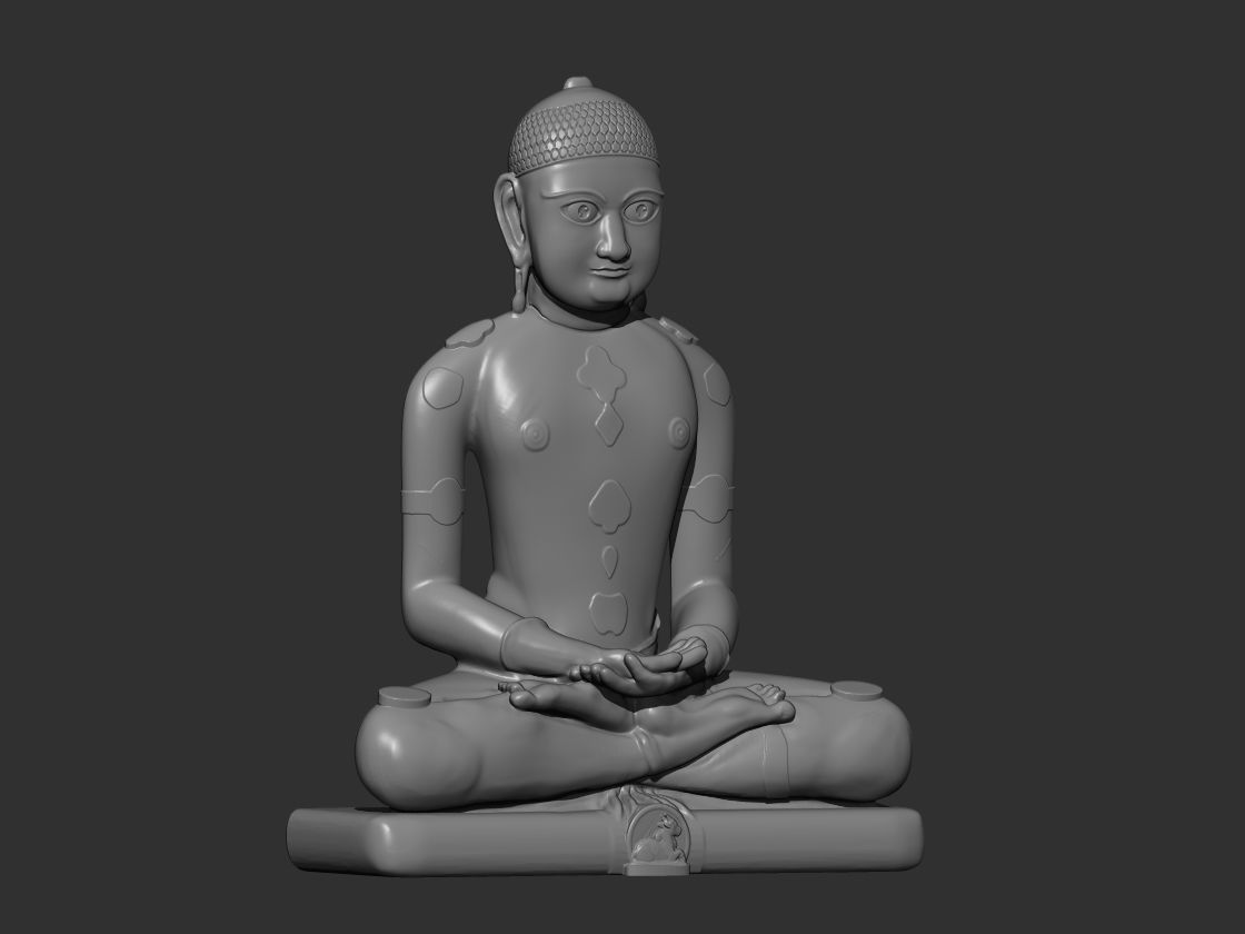 MAHAVIRA VARDHAMANA RELIGIOUS LEADER MONK 3D print model_2