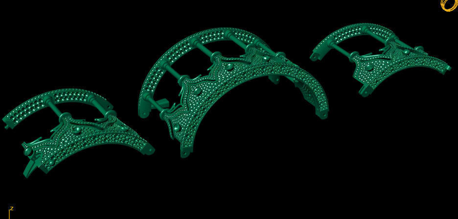 Unique bracelet 3D print model_8