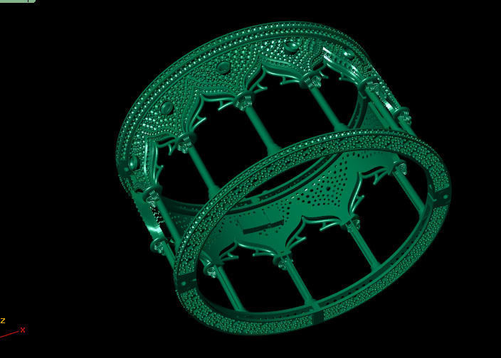 Unique bracelet 3D print model_6