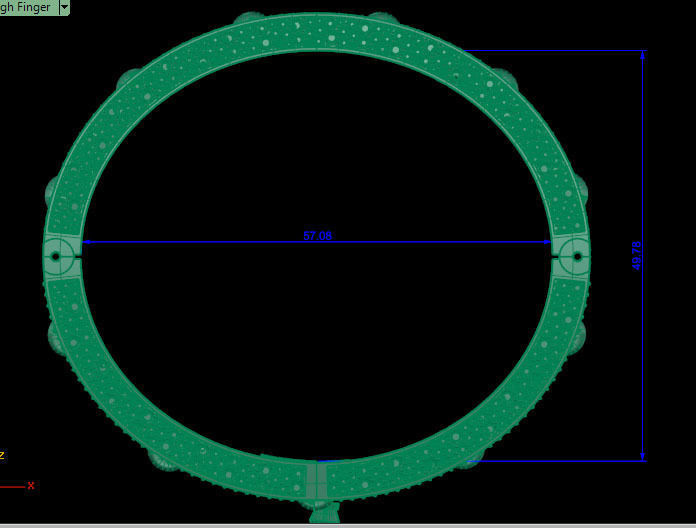 Unique bracelet 3D print model_3