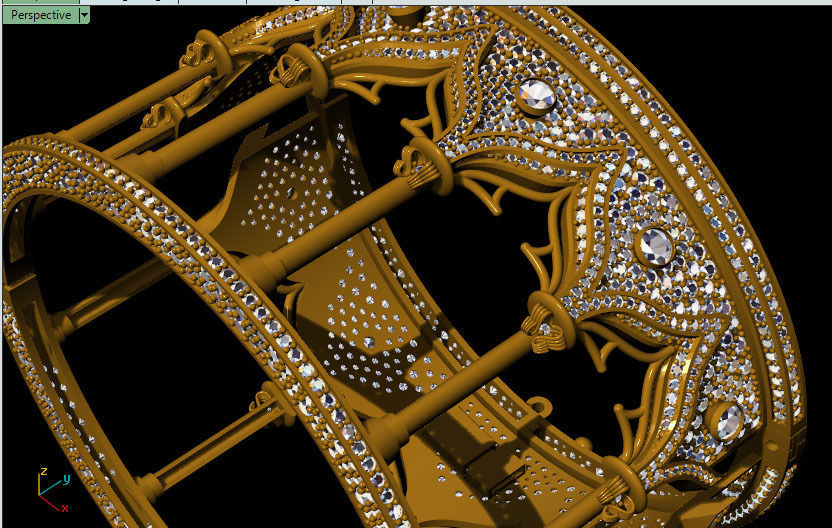 Unique bracelet 3D print model_2