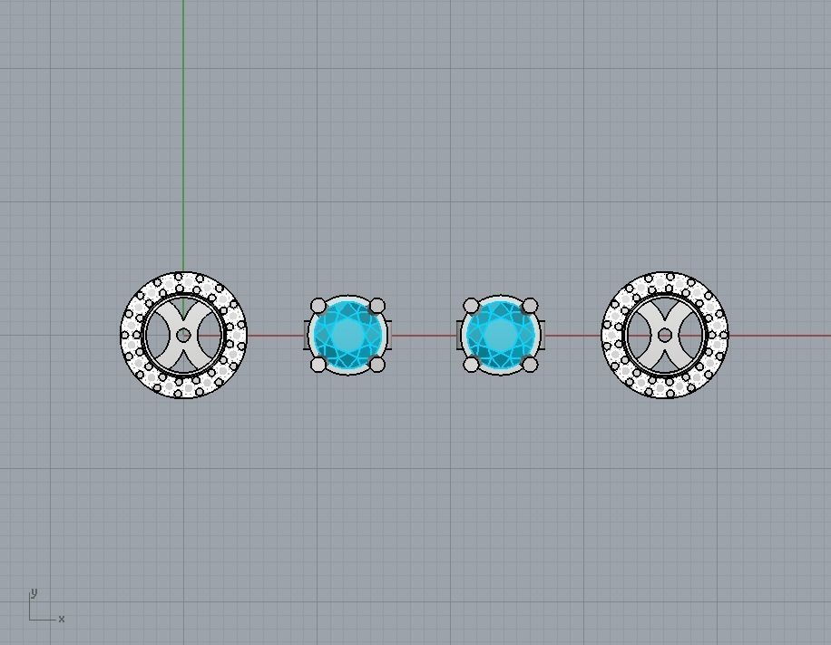 Transformer stud earrings 2 in 1 3D print model_8