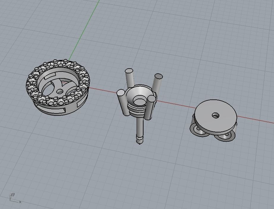 Transformer stud earrings 2 in 1 3D print model_13