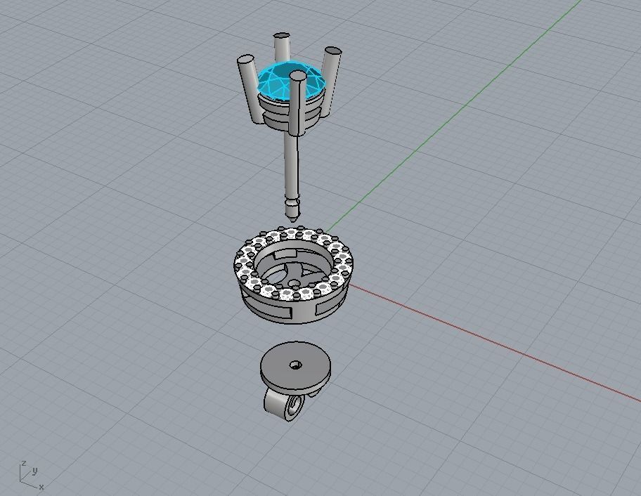 Transformer stud earrings 2 in 1 3D print model_6