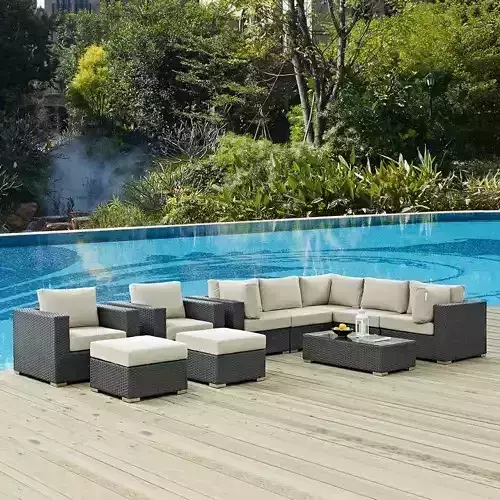 Person Seating Group with Sunbrella Cushions 3D model