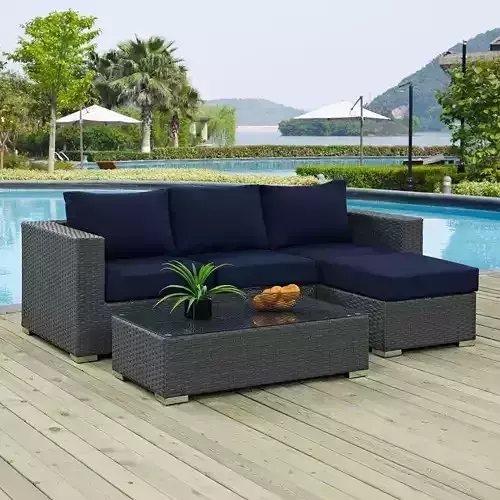 Person Seating Group with Sunbrella Cushions 3D model