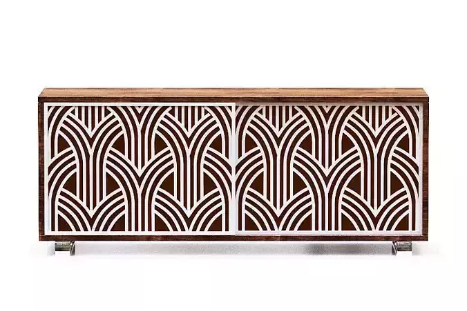 Cabinet tv units Low-poly 3D model