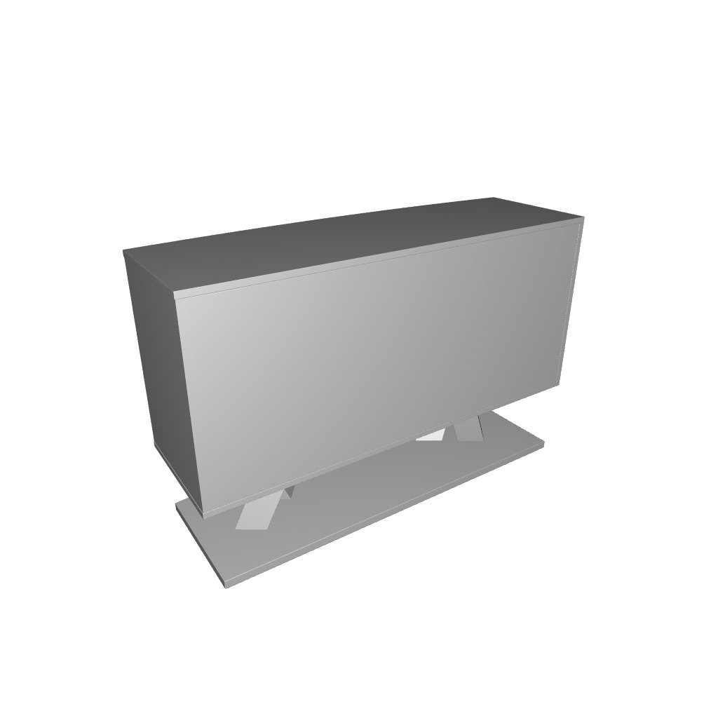 Shakira Wide Drawer Buffet Table 3D model_3