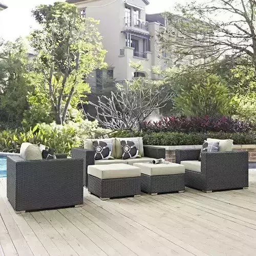 Person Seating Group with Sunbrella Cushions 3D model