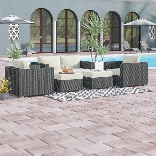 Person Seating Group with Sunbrella Cushions 3D model 3